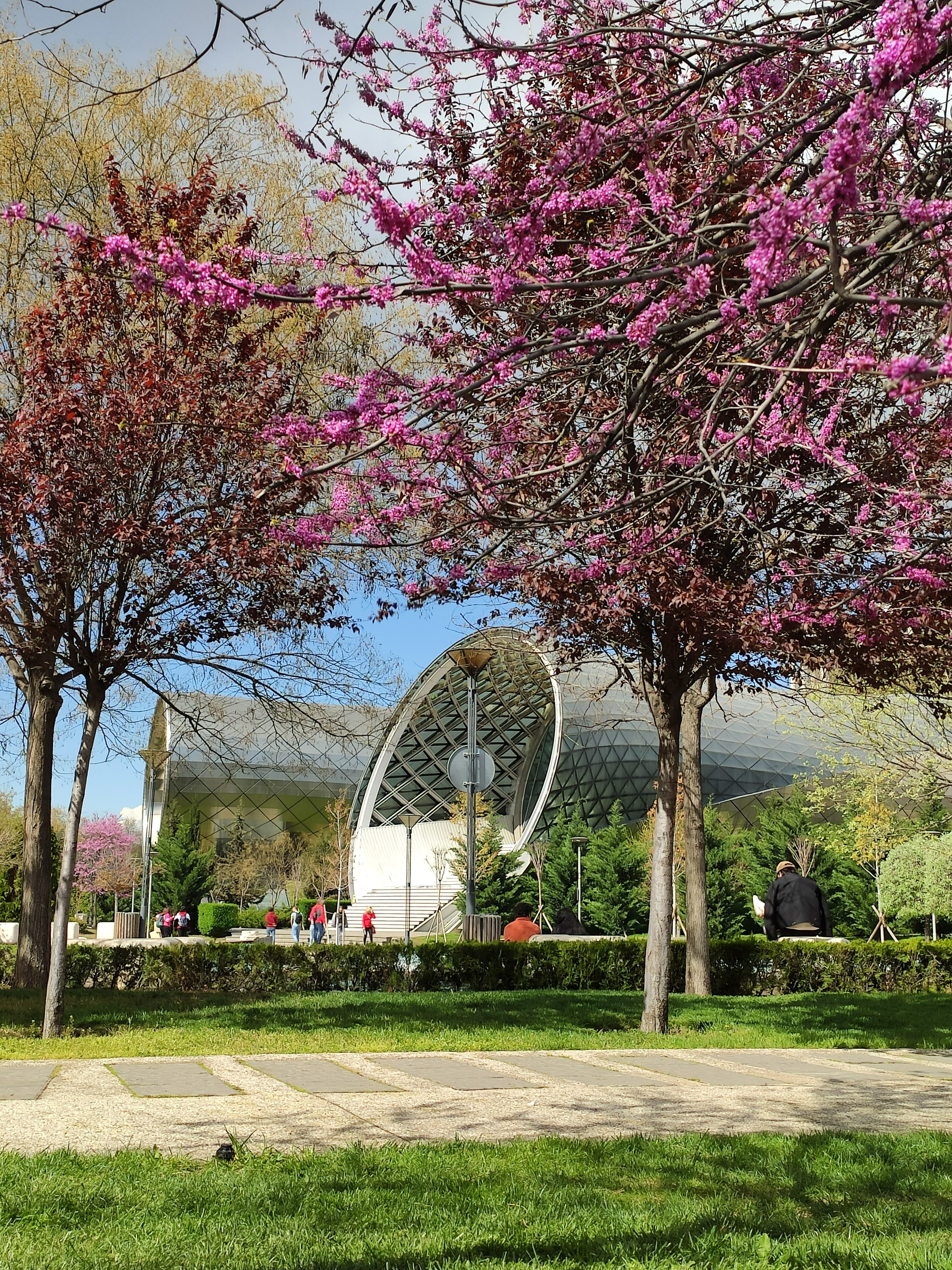 Cable car station in Rike Park with fortress views